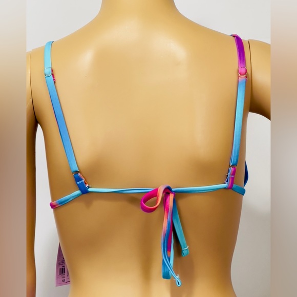 Wild fable Blue Marble Tunnel Front Bralette Bikini Top Avail. XXS, XS &… - Picture 4 of 10